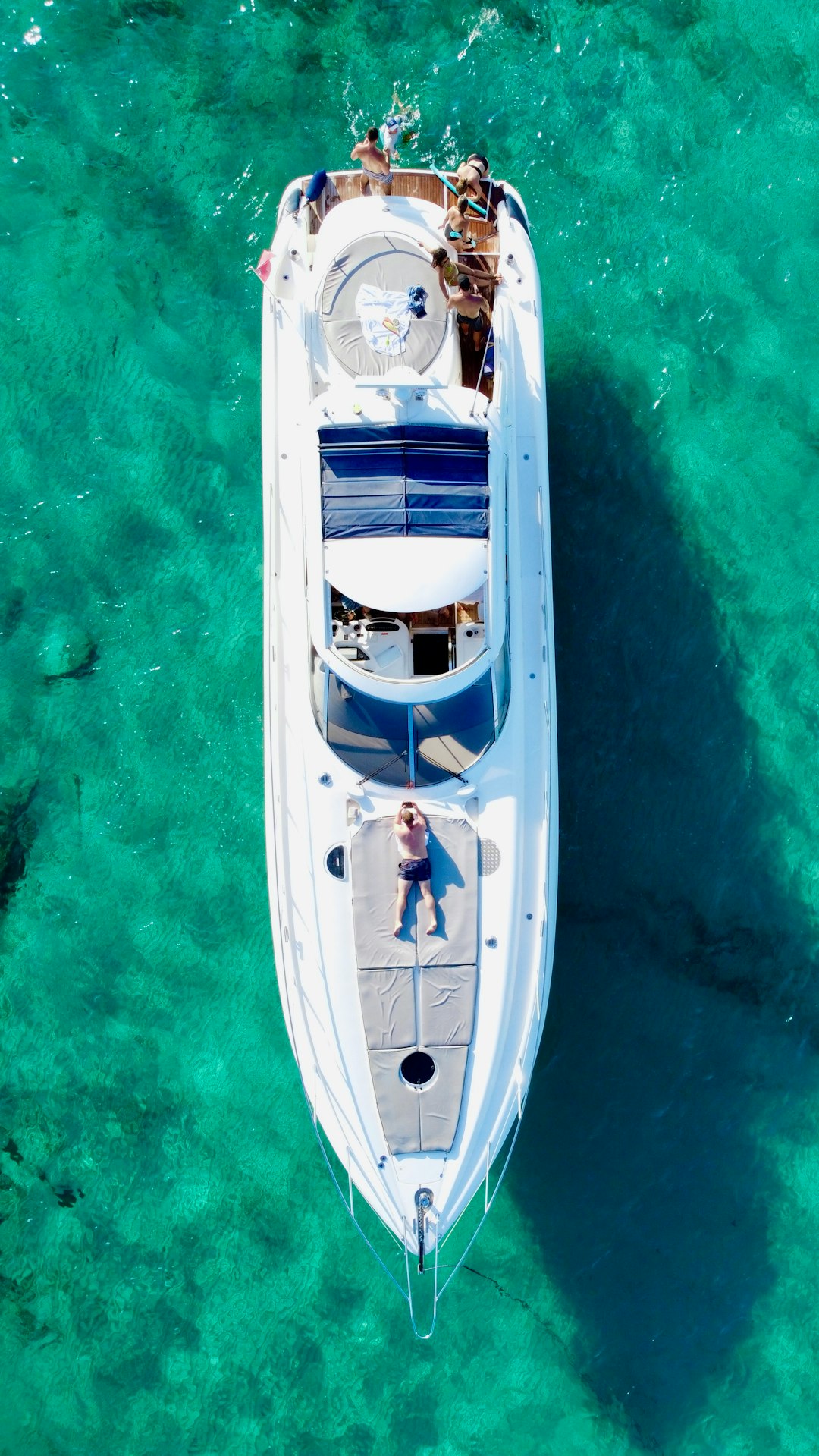 Drone shot in Ibiza, Spain.